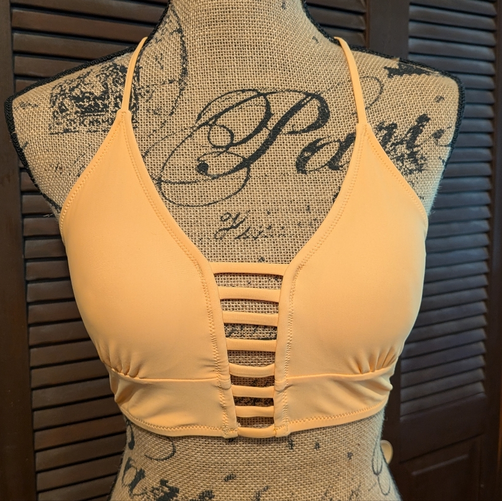 Strappy Orange Bikini Top